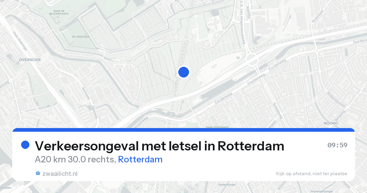 Verkeersongeval met letsel in Rotterdam — 25 aug 2026