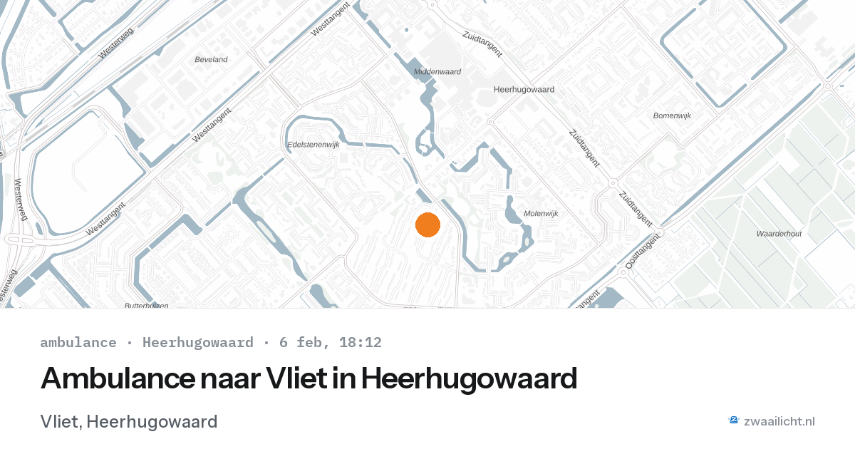 Ambulance naar Vliet in Heerhugowaard — 6 feb 2026