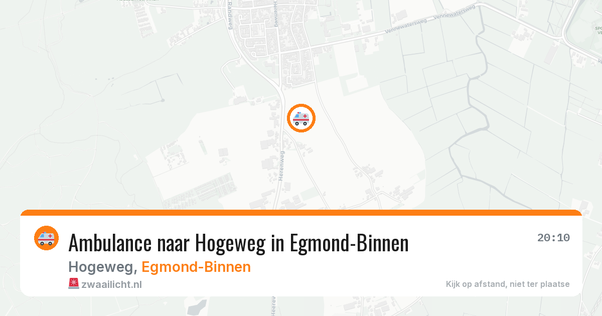Ambulance naar Hogeweg in Egmond-Binnen — 21 jun 2026