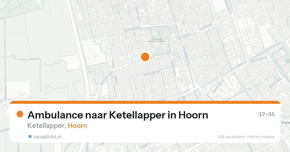 Ambulance naar Ketellapper in Hoorn — 17 aug 2026