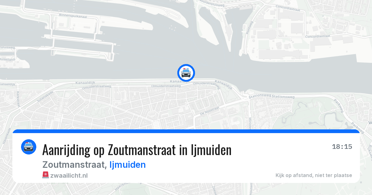 Aanrijding op Zoutmanstraat in Ijmuiden — 23 jul 2026