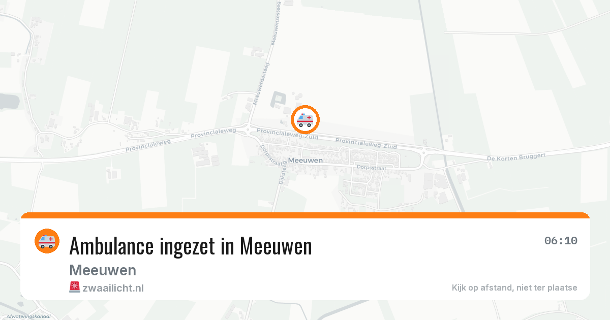 Ambulance ingezet in Meeuwen — 17 apr 2026