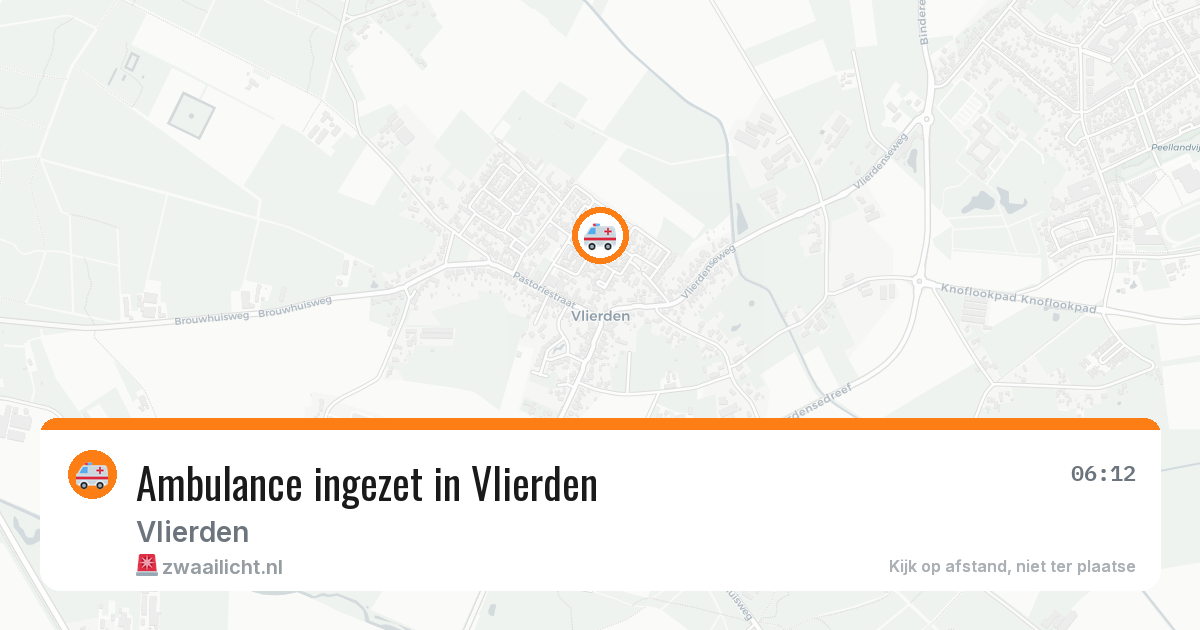 Ambulance ingezet in Vlierden — 15 jun 2026