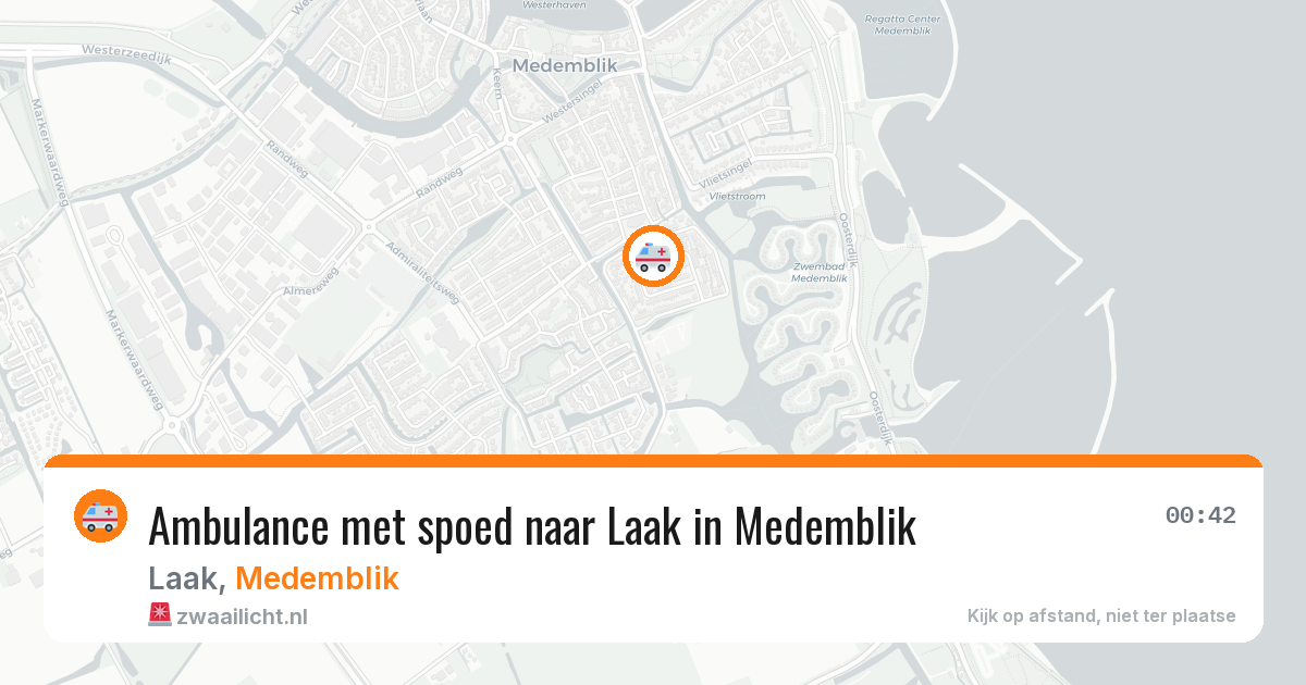 Ambulance met spoed naar Laak in Medemblik — 11 jul 2026