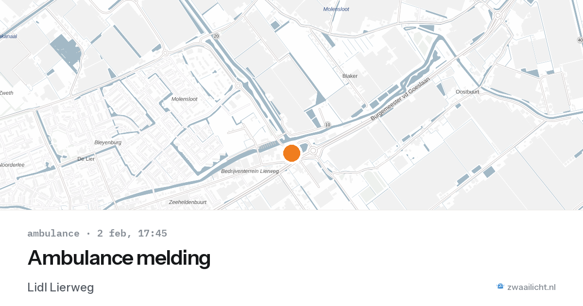 Ambulance melding — 2 feb 2026