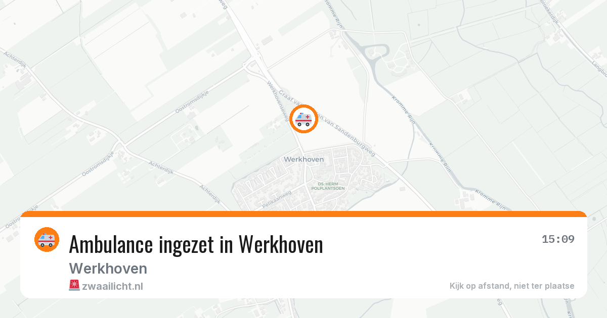 Ambulance ingezet in Werkhoven — 3 jun 2026