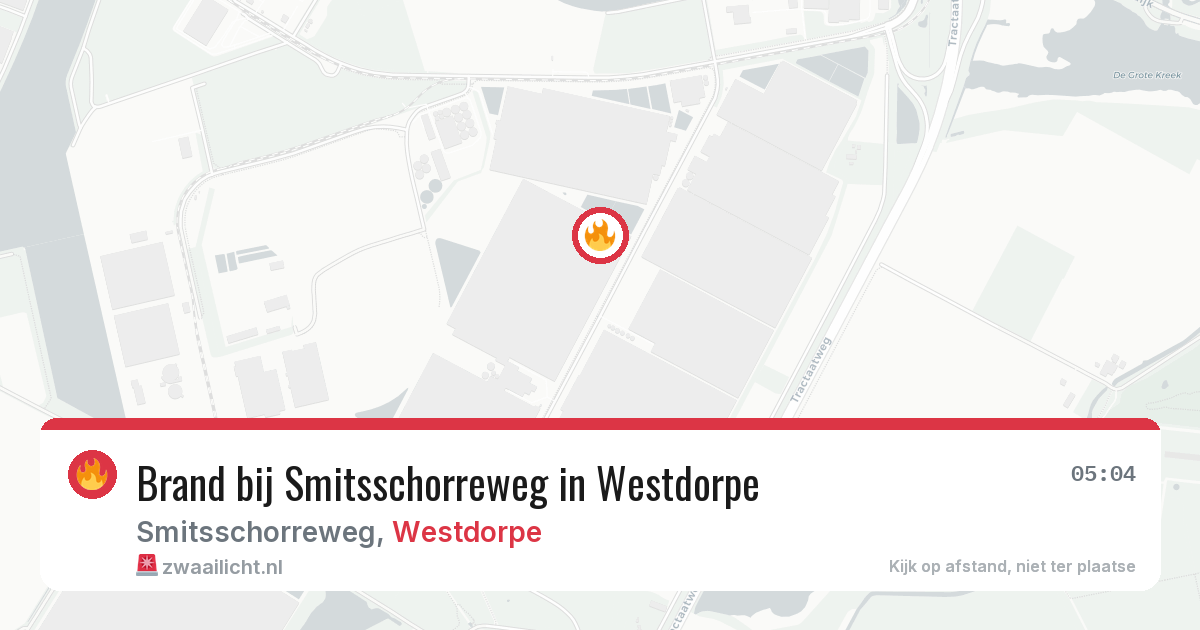 Brand bij Smitsschorreweg in Westdorpe — 21 jul 2026