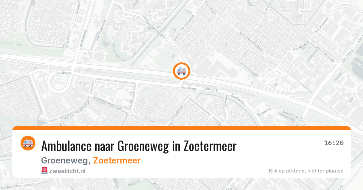 Ambulance naar Groeneweg in Zoetermeer — 28 mei 2026