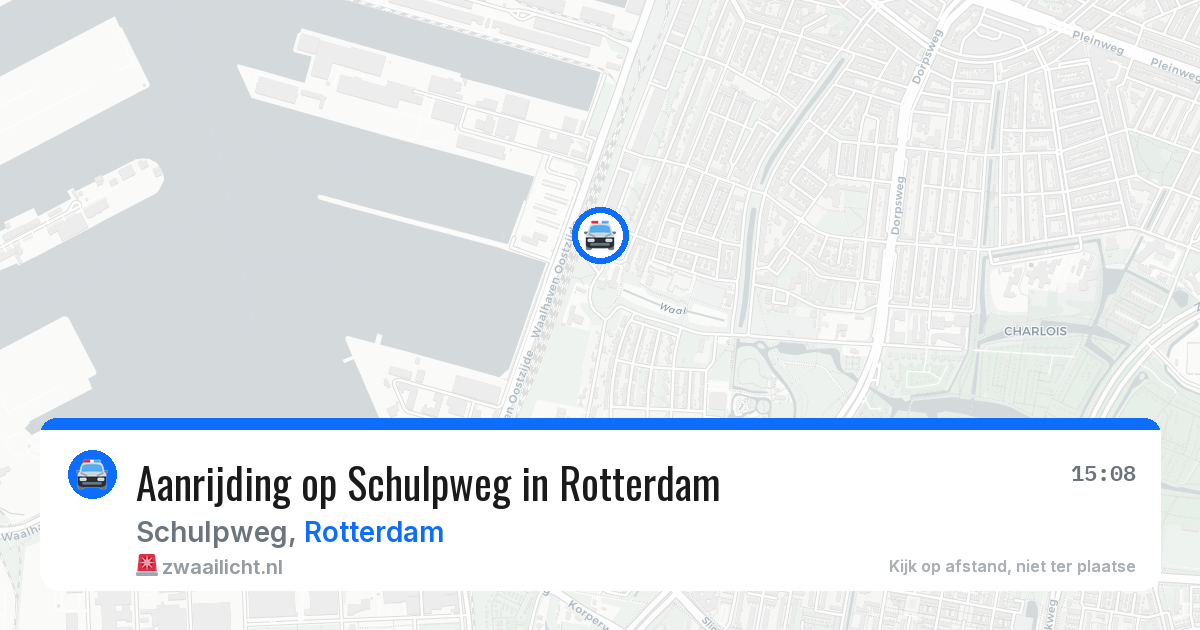 Aanrijding op Schulpweg in Rotterdam — 19 mei 2026
