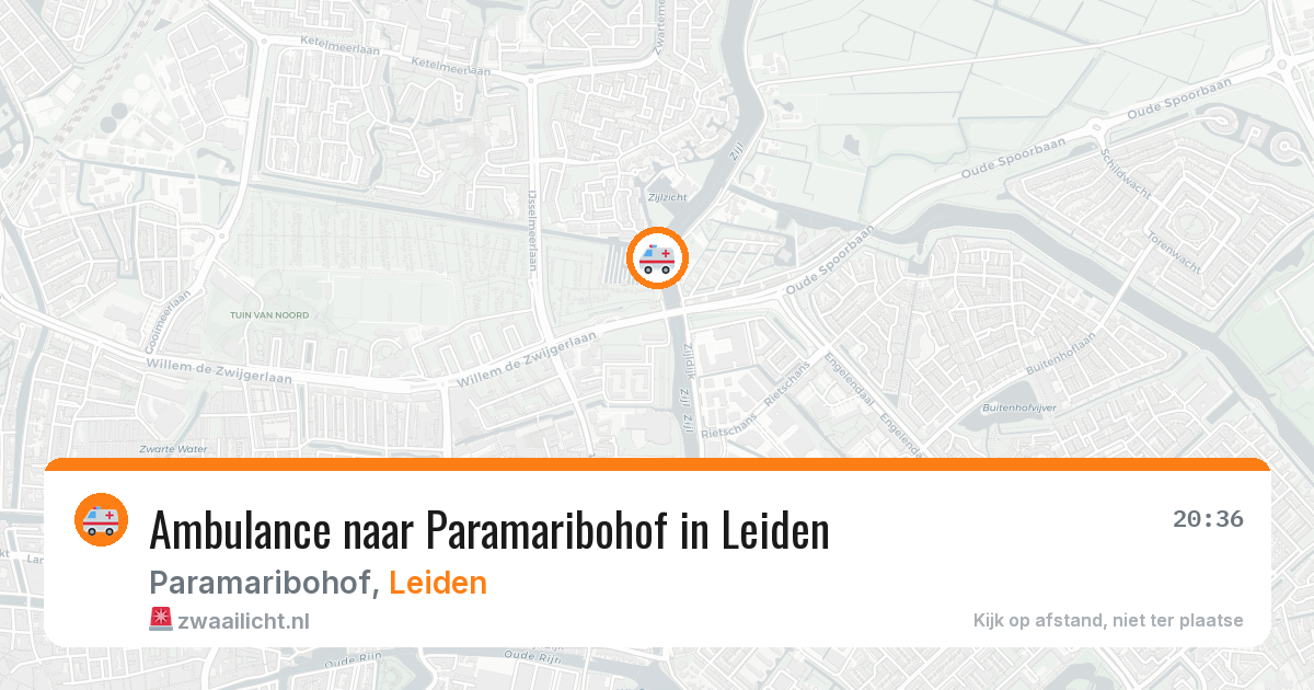 Ambulance naar Paramaribohof in Leiden — 29 jul 2026