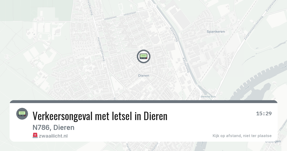 Verkeersongeval met letsel in Dieren — 16 jul 2026