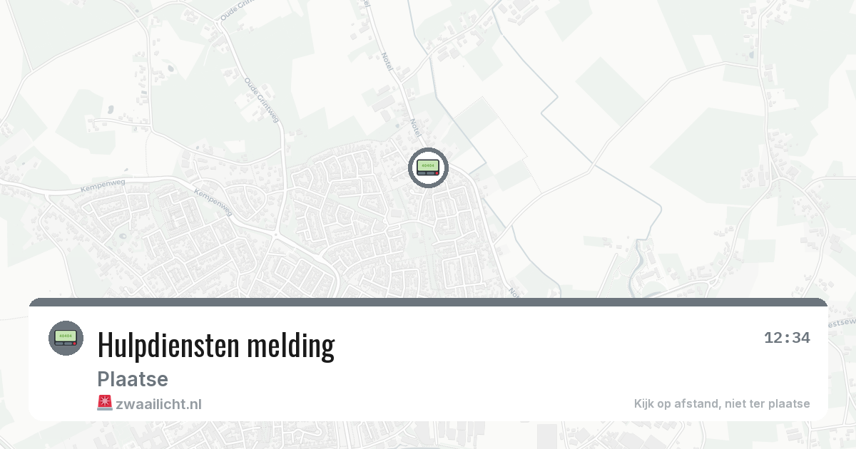 Hulpdiensten melding — 17 mrt 2026