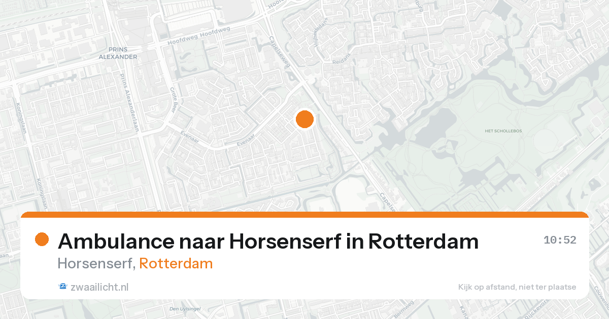 Ambulance naar Horsenserf in Rotterdam — 22 aug 2026