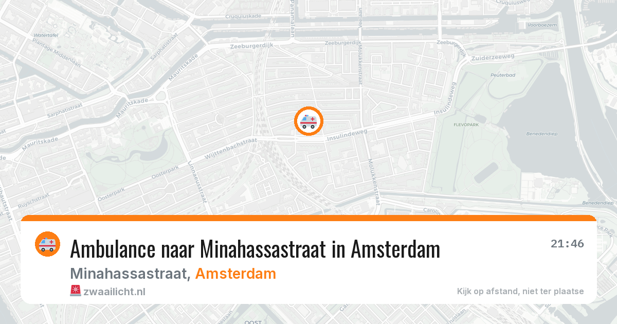 Ambulance naar Minahassastraat in Amsterdam — 8 jul 2026
