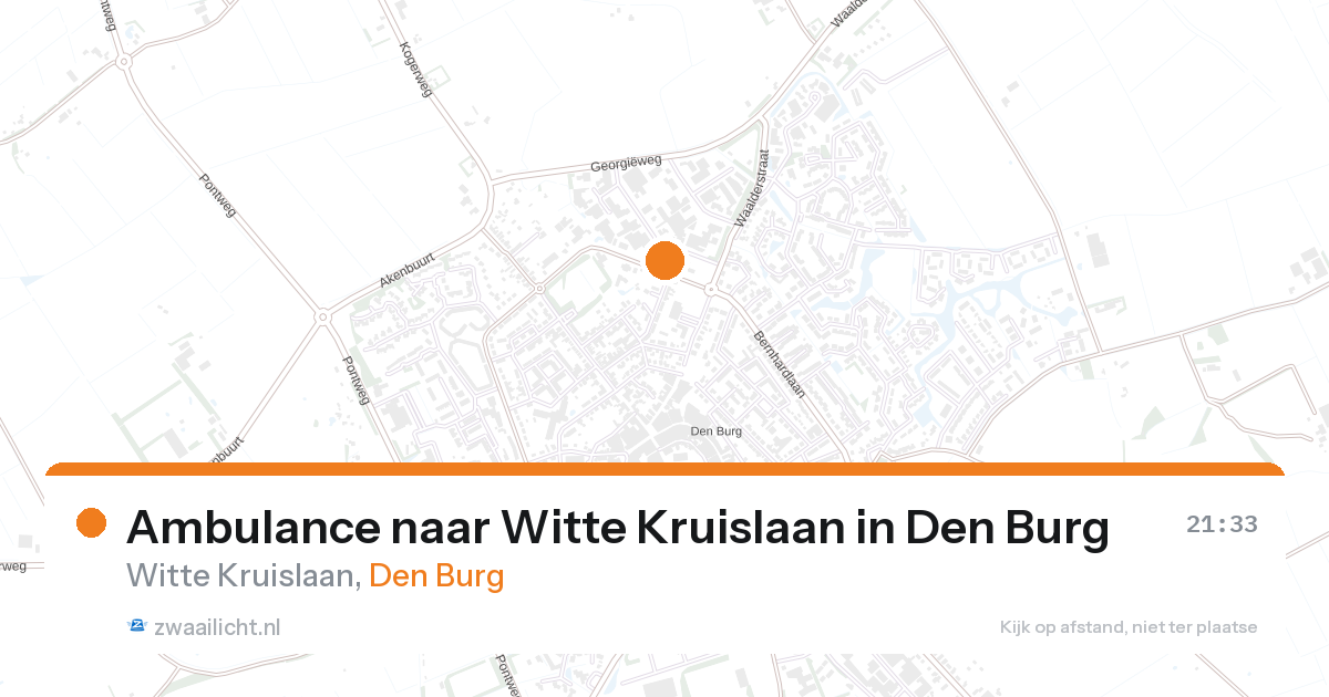 Ambulance naar Witte Kruislaan in Den Burg — 31 jan 2026