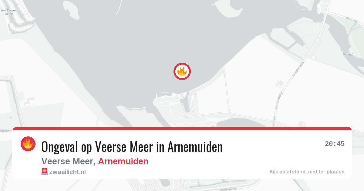 Ongeval op Veerse Meer in Arnemuiden — 26 jun 2026
