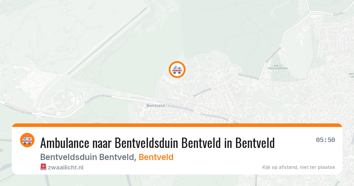 Ambulance naar Bentveldsduin Bentveld in Bentveld — 15 mei 2026