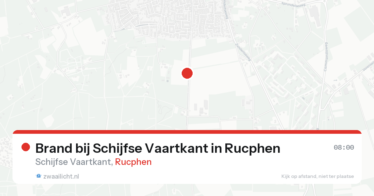 Brand bij Schijfse Vaartkant in Rucphen — 15 aug 2026