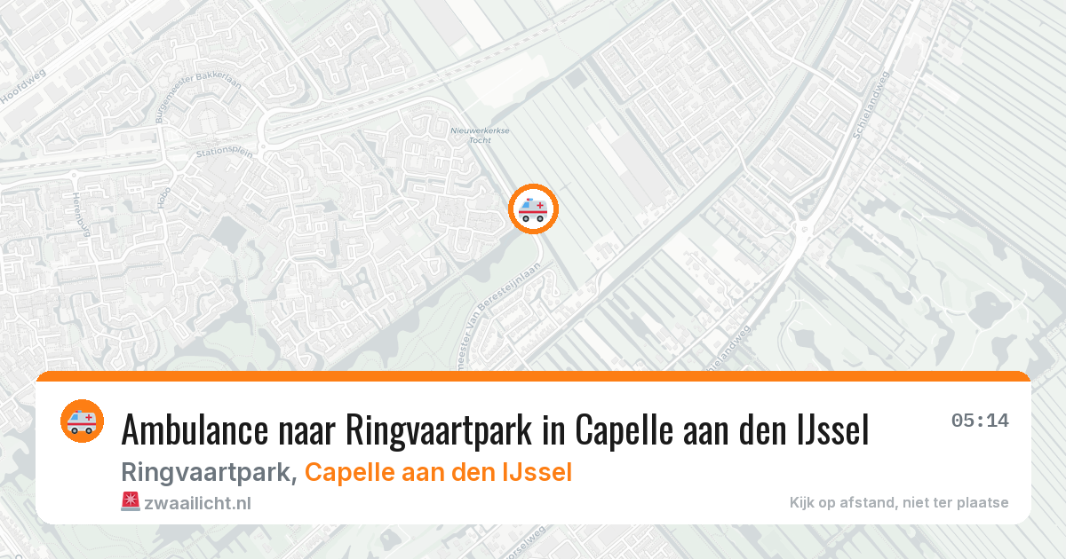 Ambulance naar Ringvaartpark in Capelle aan den IJssel — 6 jul 2026