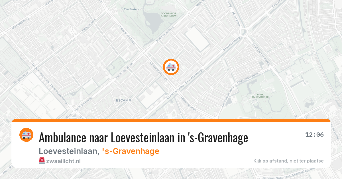 Ambulance naar Loevesteinlaan in 's-Gravenhage — 29 jan 2026