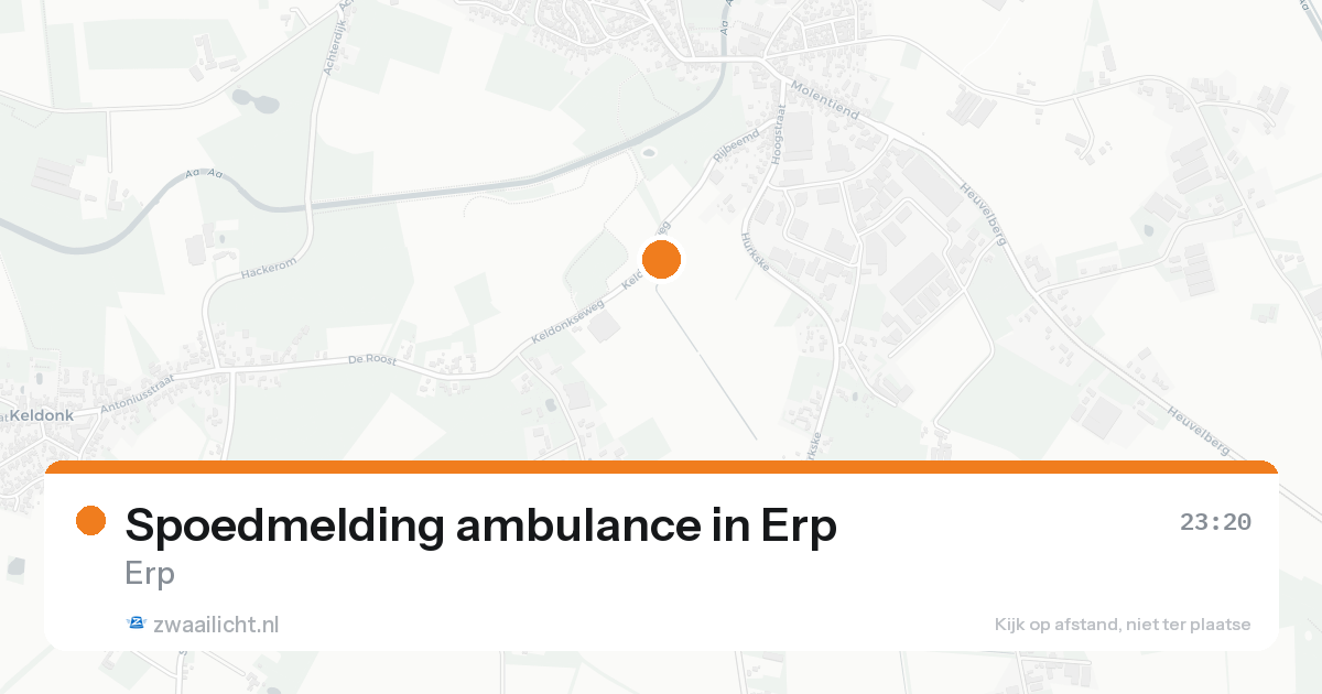 Spoedmelding ambulance in Erp — 19 aug 2026