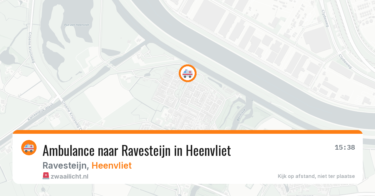 Ambulance naar Ravesteijn in Heenvliet — 9 jul 2026