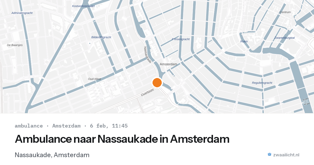 Ambulance naar Nassaukade in Amsterdam — 6 feb 2026
