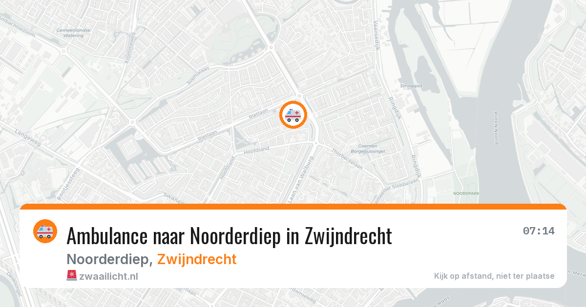 Ambulance naar Noorderdiep in Zwijndrecht — 23 mei 2026