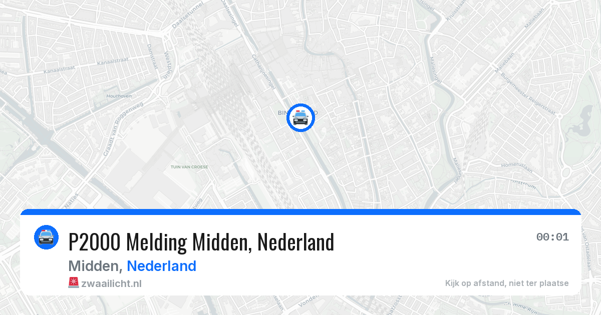 P2000 Melding Midden, Nederland — 22 apr 2026