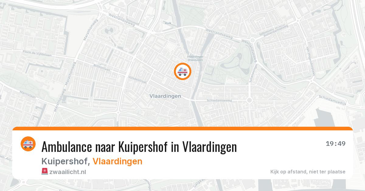 Ambulance naar Kuipershof in Vlaardingen — 1 jun 2026