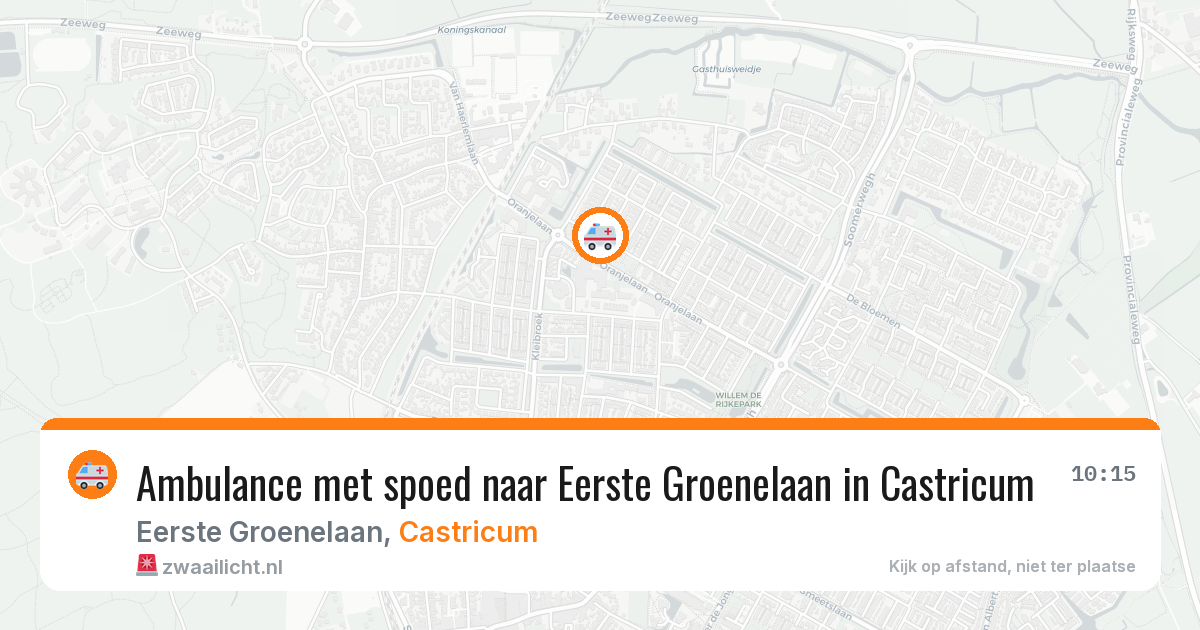 Ambulance met spoed naar Eerste Groenelaan in Castricum — 27 mei 2026