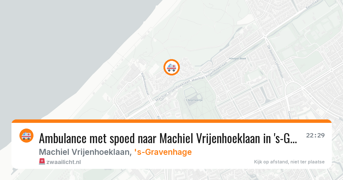 Ambulance met spoed naar Machiel Vrijenhoeklaan in 's-Gravenhage — 8 mrt 2026