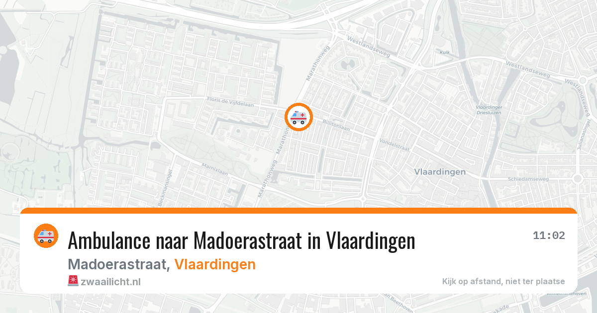 Ambulance naar Madoerastraat in Vlaardingen — 31 mei 2026
