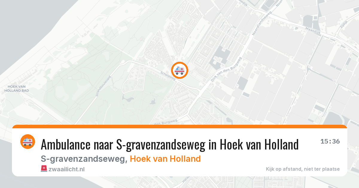 Ambulance naar S-gravenzandseweg in Hoek van Holland — 18 mei 2026