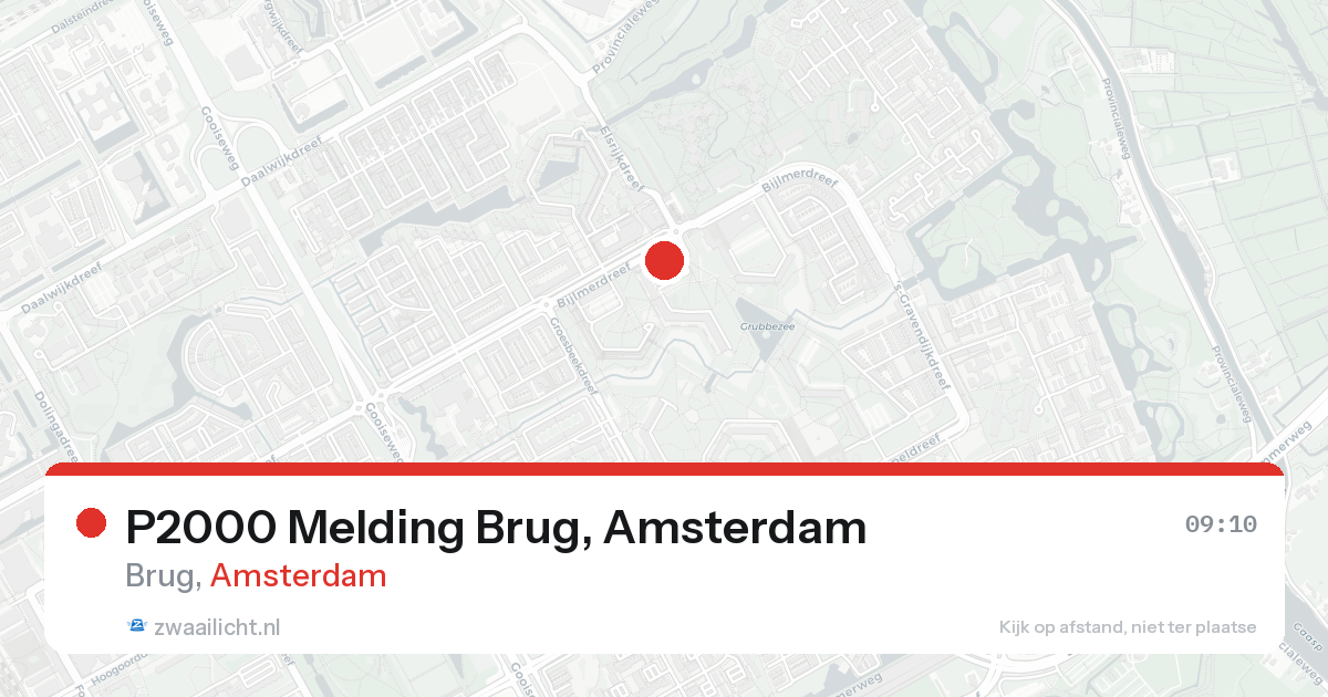 P2000 Melding Brug, Amsterdam — 31 jan 2026