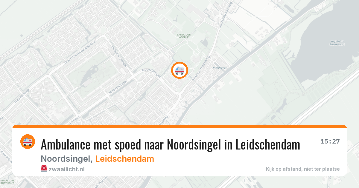 Ambulance met spoed naar Noordsingel in Leidschendam — 10 apr 2026