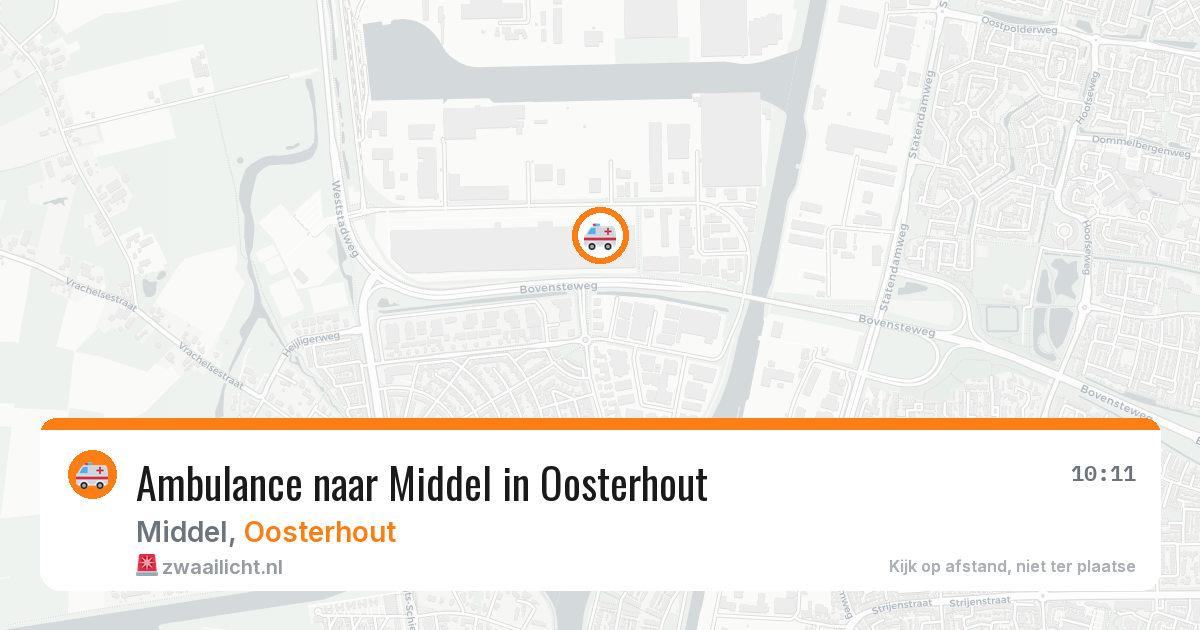 Ambulance naar Middel in Oosterhout — 21 mei 2026
