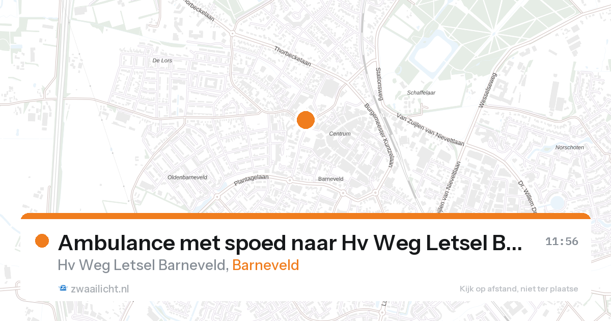 Ambulance met spoed naar Hv Weg Letsel Barneveld in Barneveld — 22 jun 2026