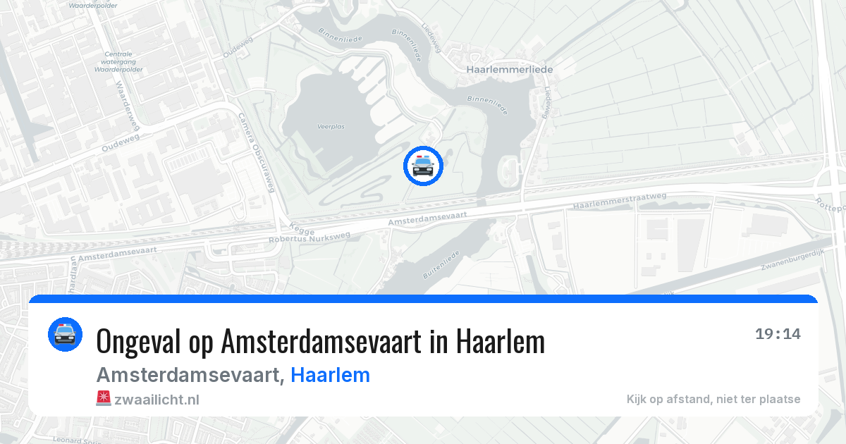 Ongeval op Amsterdamsevaart in Haarlem — 24 jun 2026