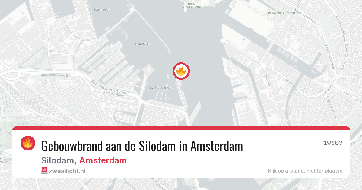 Gebouwbrand aan de Silodam in Amsterdam — 14 aug 2026