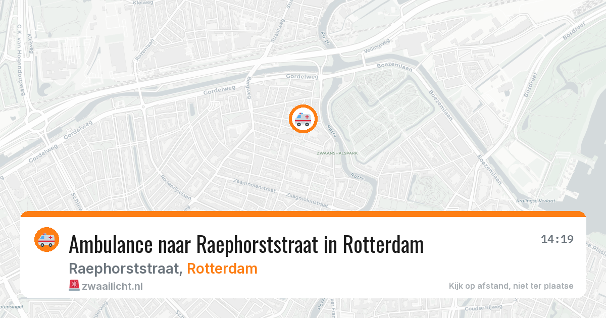 Ambulance naar Raephorststraat in Rotterdam — 21 mrt 2026
