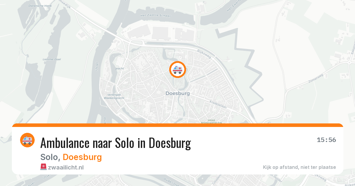 Ambulance naar Solo in Doesburg — 7 aug 2026