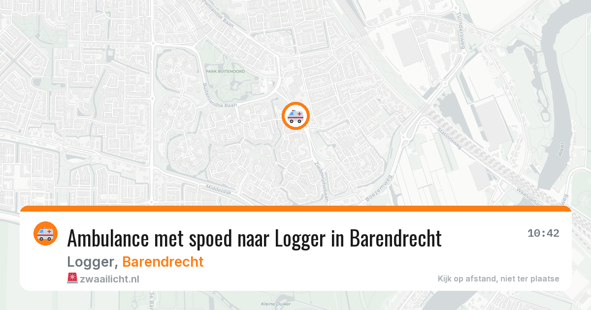 Ambulance met spoed naar Logger in Barendrecht — 20 mrt 2026