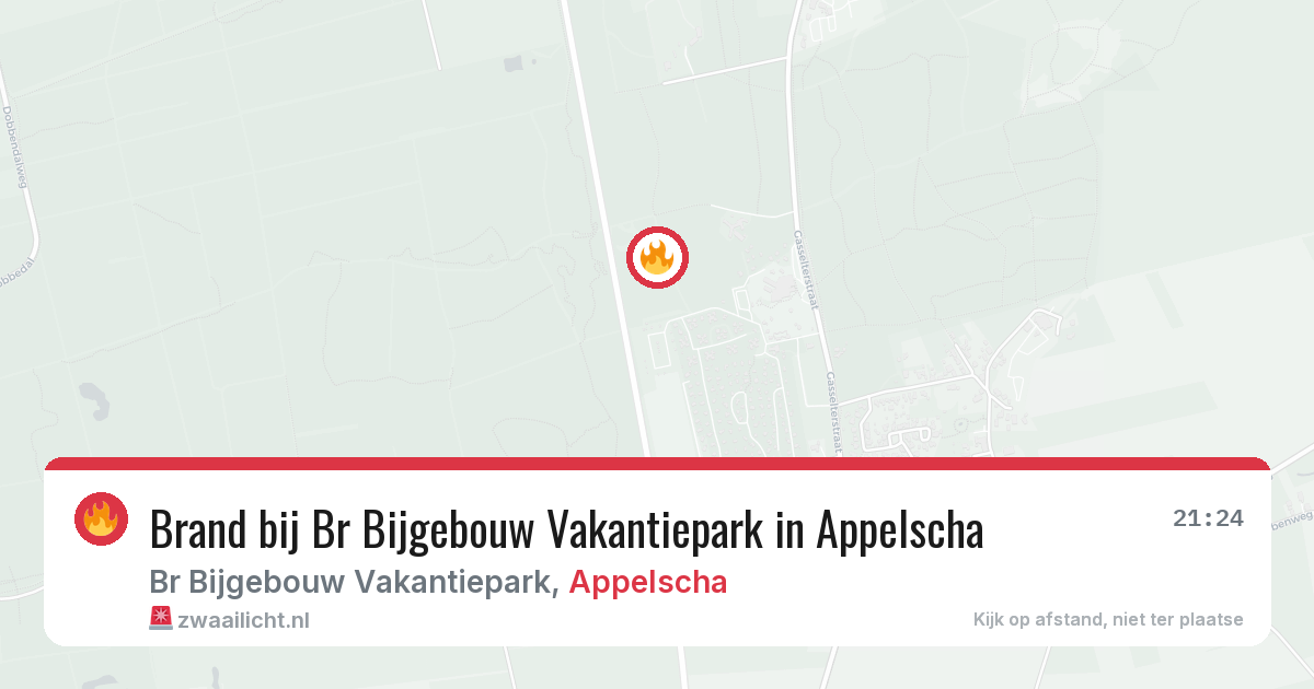 Brand bij Br Bijgebouw Vakantiepark in Appelscha — 30 jun 2026