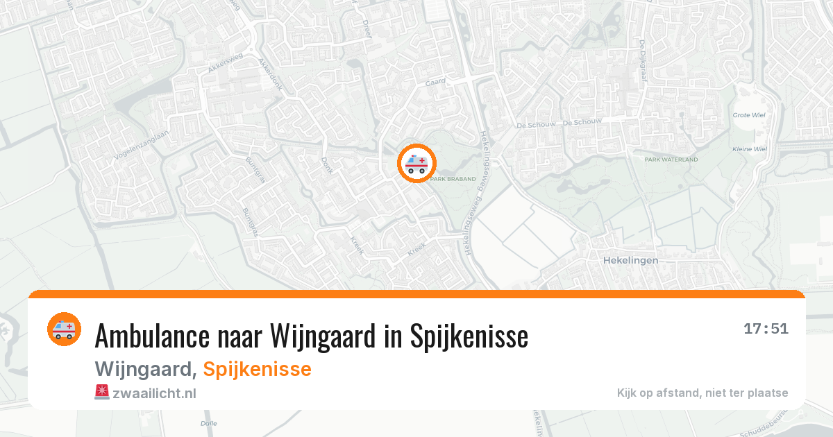 Ambulance naar Wijngaard in Spijkenisse — 16 mei 2026