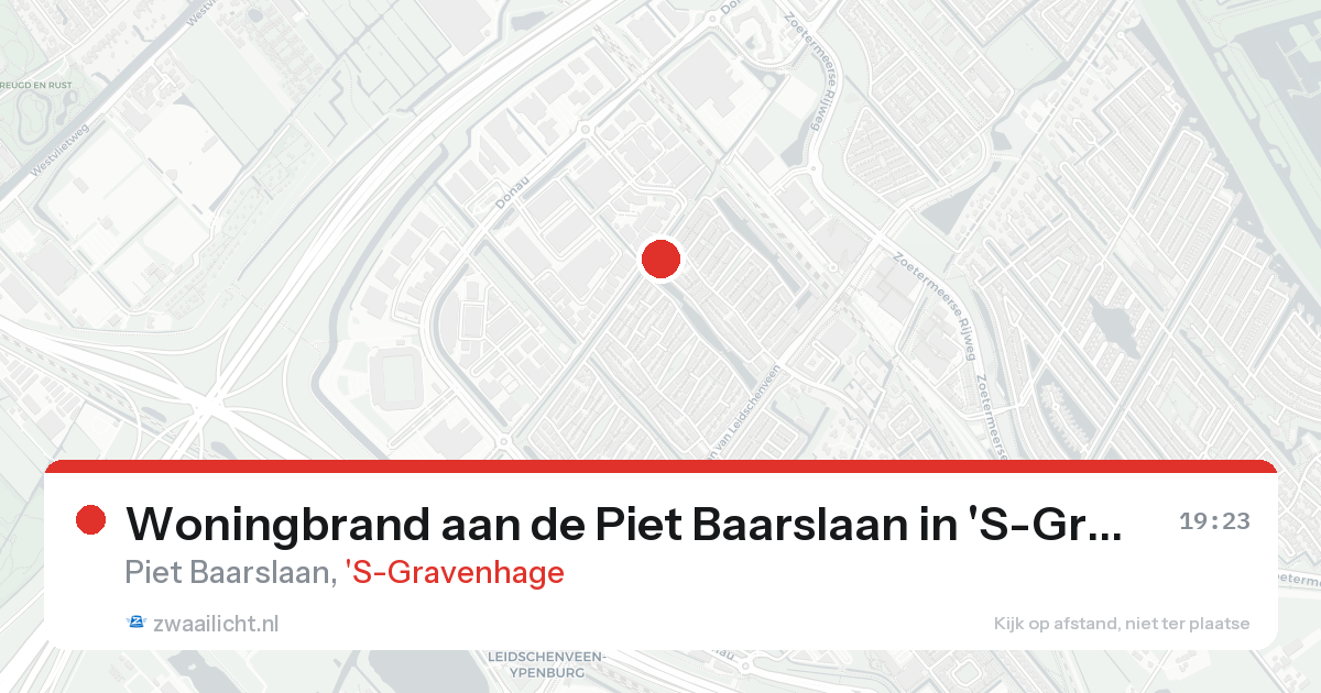 Woningbrand aan de Piet Baarslaan in 'S-Gravenhage — 31 jan 2026
