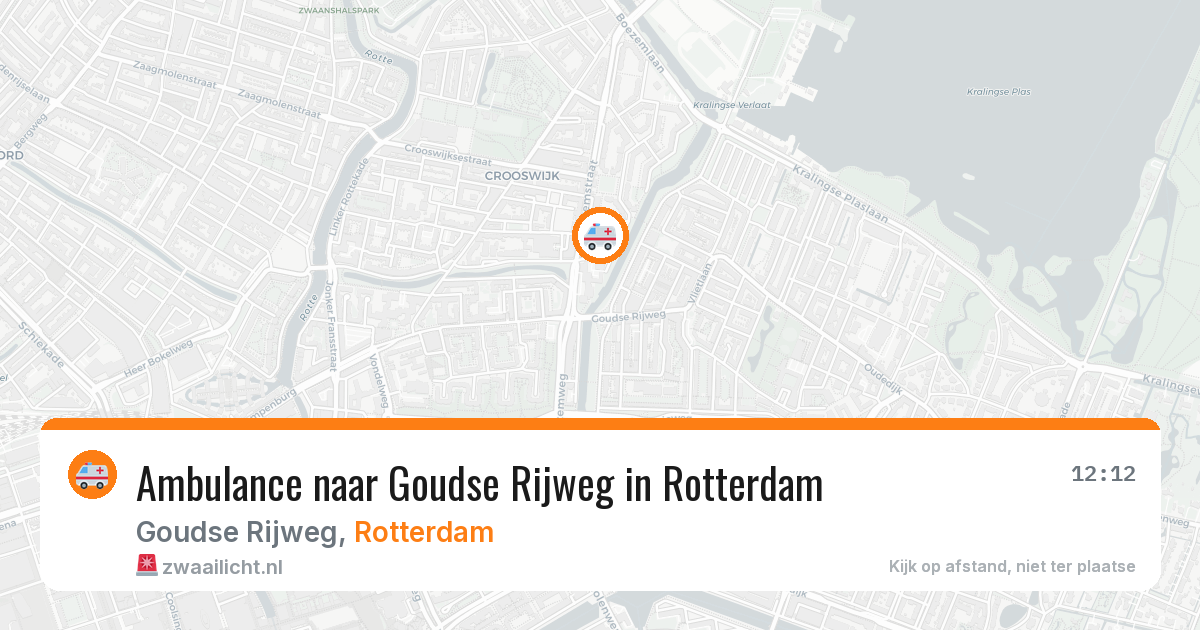 Ambulance naar Goudse Rijweg in Rotterdam — 10 mrt 2026