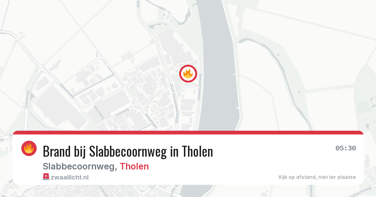 Brand bij Slabbecoornweg in Tholen — 19 jun 2026