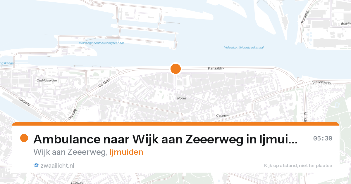 Ambulance naar Wijk aan Zeeerweg in Ijmuiden — 27 aug 2026