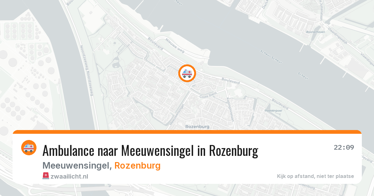 Ambulance naar Meeuwensingel in Rozenburg — 14 mei 2026